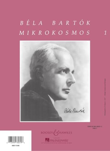 Mikrokosmos Volume 1 (Pink): Piano Solo - Piano Lessons Classic - Pink Piano Book with Music Theory and Exercises - Piano Sheet Music Book in English, French, German, and Hungarian by Bela Bartok