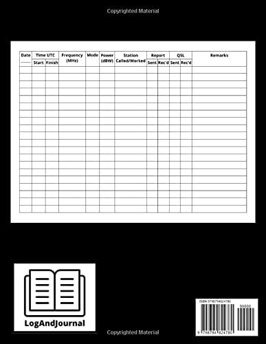 Amateur Radio Station Log Book: Ham Radio Log Book to Record all Details of Your Communication by LogAndJournal Publishing