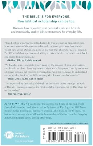 Daniel (Everyday Bible Commentary Series) by John C Whitcomb