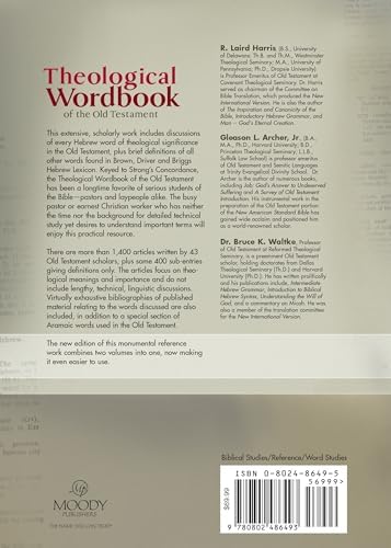 Theological Wordbook of the Old Testament by R Laird Harris