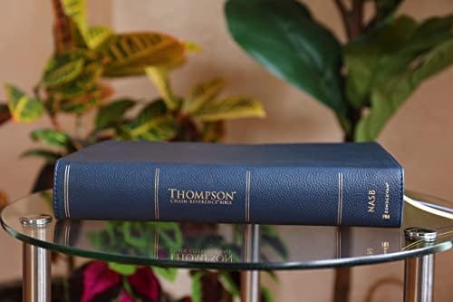 NASB, Thompson Chain-Reference Bible, Large Print, Leathersoft, Navy, 1995 Text, Red Letter, Comfort Print by Zondervan