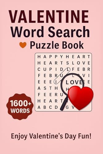 VALENTINE Word Search Puzzle Book: Relaxing & Fun Valentine’s Day Word Search Puzzles for Adults & Seniors and Total 103 Pages Size 6 x 9 in by Balkar singh