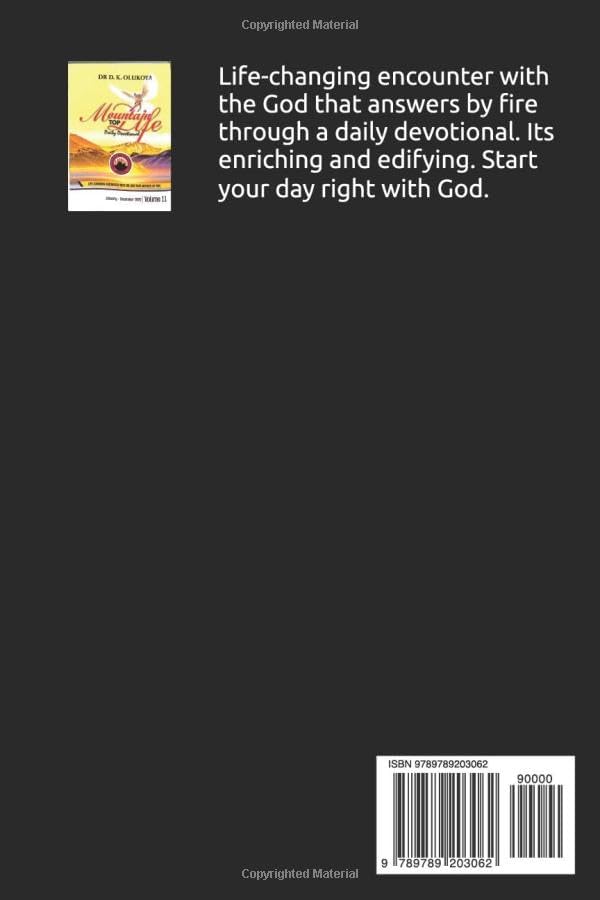 Mountain Top Life Daily Devotional 2026: Volume 11 by Dr. D. K. Olukoya