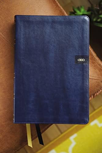 NIV, Thompson Chain-Reference Bible, Large Print, Leathersoft, Navy, Red Letter, Comfort Print by Zondervan