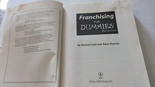 Franchising for Dummies (For Dummies Series) by R. David Thomas