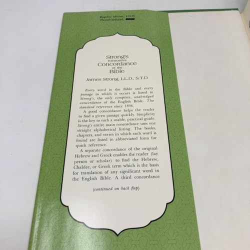 Strong's Exhaustive Concordance of the Bible by James Strong