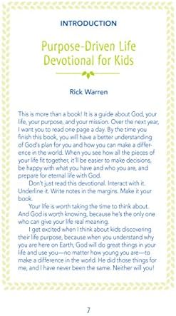 The Purpose Driven Life Devotional for Kids by Rick Warren