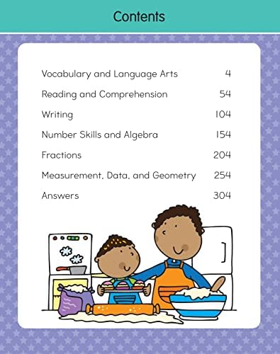 4th Grade BIG Workbook: All Subjects for Kids 9 - 10 includes 220+ Activities, Math, Reading Comprehension, Vocabulary and Language Arts, Writing, Math Skills, Algebra, Fractions, Geometry and More! by Gold Stars