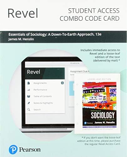Essentials of Sociology: A Down-To-Earth Approach -- Revel + Print Combo Access Code by Jim Henslin