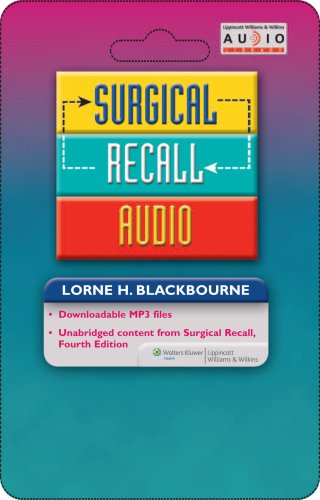 Surgical Recall Audio Pass Code (Recall Series) by Lorne H. Blackbourne