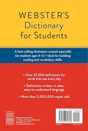 Webster's Dictionary for Students, Sixth Edition - Newest Edition by Editors of Merriam-Webster
