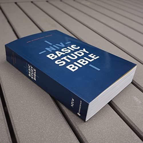 NIV, Basic Study Bible, Economy Edition, Paperback, Blue, Red Letter by Zondervan