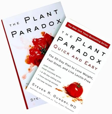 The Plant Paradox Series Collection 2 Books Set By Dr. Steven R Gundry MD (The Plant Paradox & The Plant Paradox Quick and Easy: The 30-Day Plan to Lose Weight, Feel Great, and Live Lectin-Free) by Dr. Steven R Gundry MD