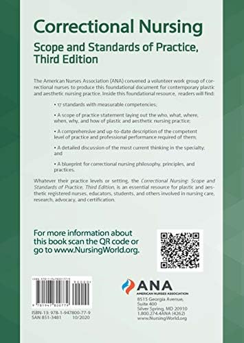 Correctional Nursing: Scope and Standards of Practice, Third Edition by American Nurses Association