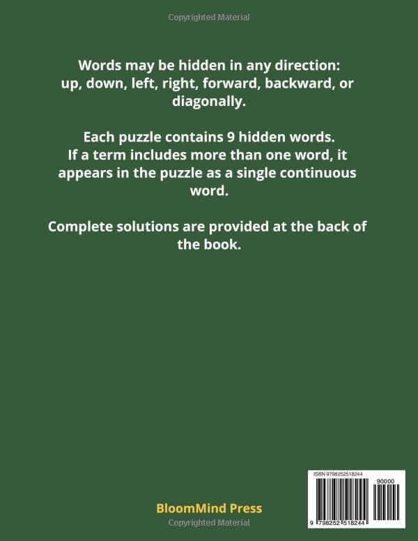 Gardening Word Search for Seniors: 100 Large Print Easy Puzzles for Garden Lovers | Relaxing Brain Games with Solutions (Senior Puzzle Series) by BloomMind Press