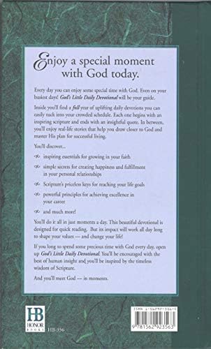 God's Little Daily Devotional by Honor Books