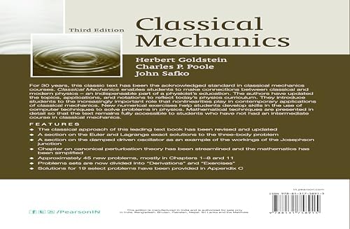 Classical Mechanics by Herbert Goldstein