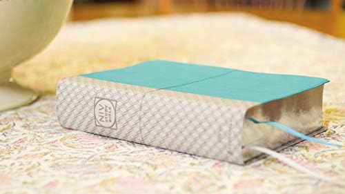 NIV Study Bible, Fully Revised Edition (Study Deeply. Believe Wholeheartedly.), Leathersoft, Teal/Gray, Red Letter, Comfort Print by Zondervan