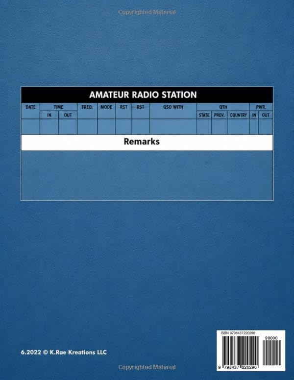 Ham Radio Log Book: For Serious Operators by K. Rae Kreations