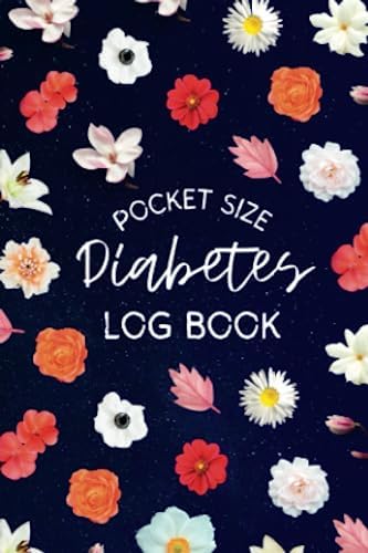 Diabetes Log Book Pocket Size: Blood Sugar Log book for Diabetics, Small & Compact 4 x 6 Inches Glucose Monitoring Log, Blood Sugar Daily Tracker by Nonti Mini Logs