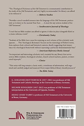 Theological Dictionary of the Old Testament, Volume XIII by G. Johannes Botterweck