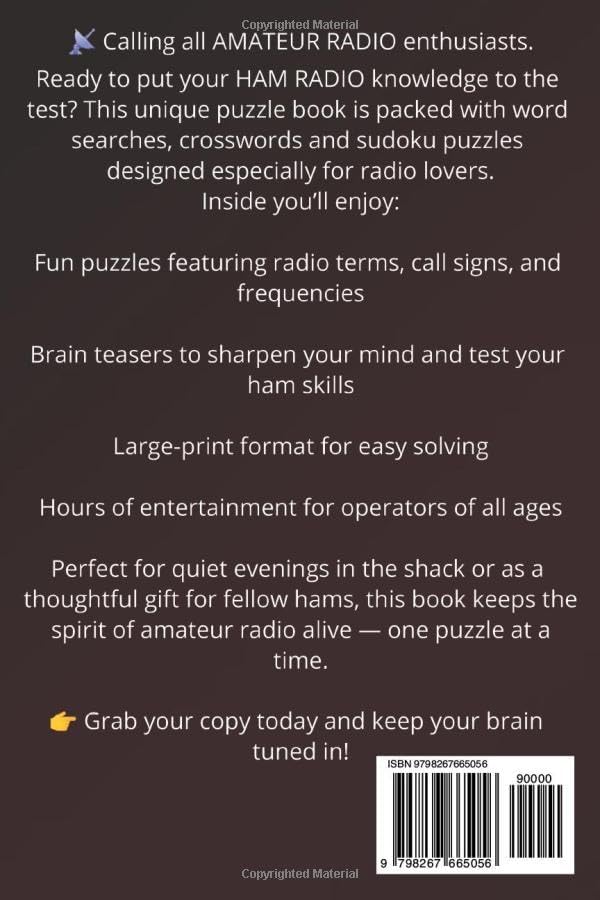 Amateur Radio puzzle book: Word searches, Crosswords and Sudoku for Amateur Ham Radio enthusiasts by Jure Publishing