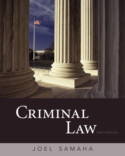 Criminal Law by Joel Samaha