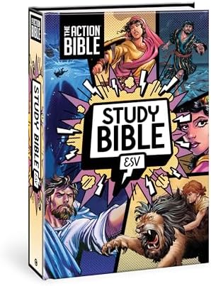 The Action Bible Study Bible ESV, Hardcover, Full Color (Action Bible Series) by David C Cook