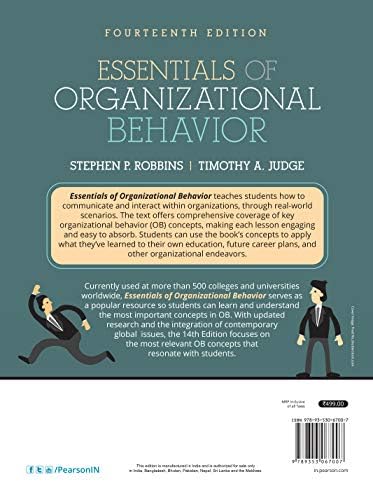 Essentials of Organizational Behavior, 14/e by Robbins