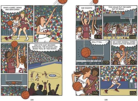 Hoops: A Graphic Novel: (A Middle Grade Novel About Perseverance, Gender Equality, and Teamwork for Kids Ages 8-12 in Grades 3-7) by Matt Tavares