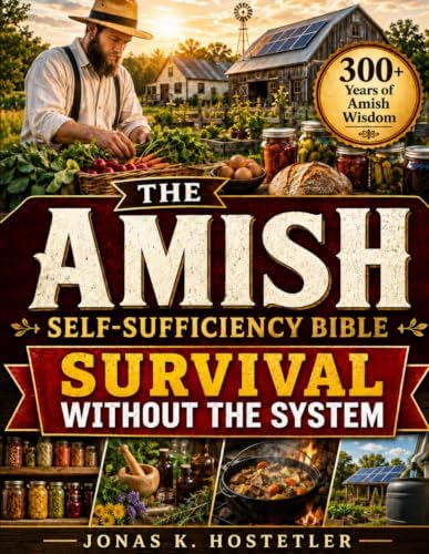 The Amish Self-Sufficiency Bible: 300+ Years of Amish Wisdom to Take Back Control of Your Food, Health, and Future – Natural Home Remedies, Herbal Medicine, Off-Grid Living & Survival Skills by Jonas K. Hostetler