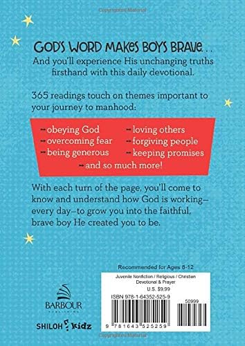 Daily Devotions for Brave Boys by Compiled by Barbour Staff