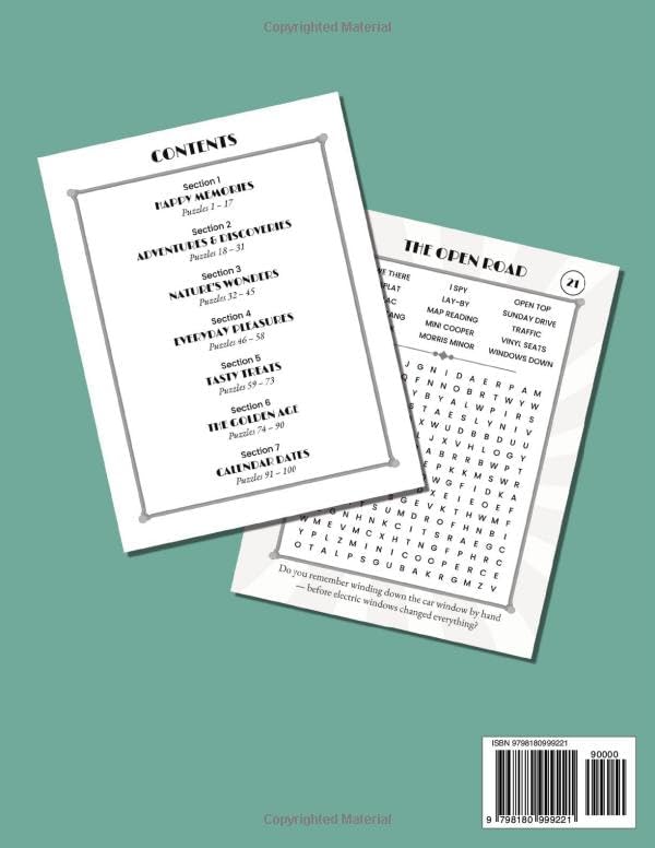 Large Print Word Search for Seniors: 100 Nostalgic Puzzles to Relax, Reminisce and Keep Your Mind Sharp by Darcey and Beau