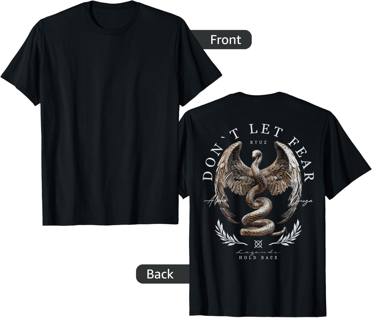 Hip Hop Vintage Edgy Urban Y2K Back Print Streetwear Snake T-Shirt