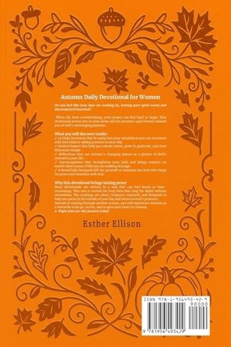 Autumn Daily Devotional for Women: 40 Devotions of Gratitude and Joy in the Beautiful Fall Harvest Season (The Eternal Gift: Lumière Series) by Esther Ellison