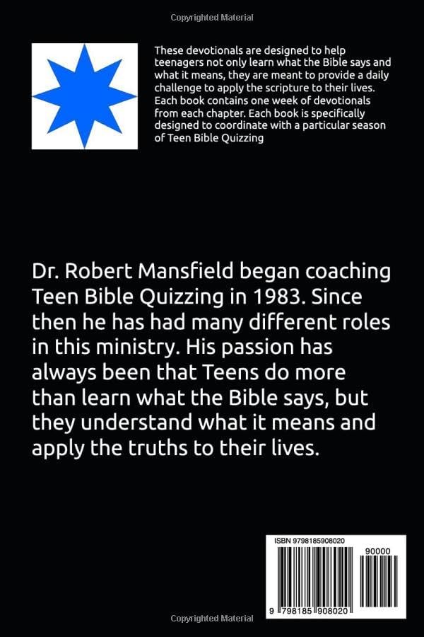 Your Daily Challenge: John: TBQ Devotions (Teen Bible Quizzing Devotionals) by Dr Robert D Mansfield
