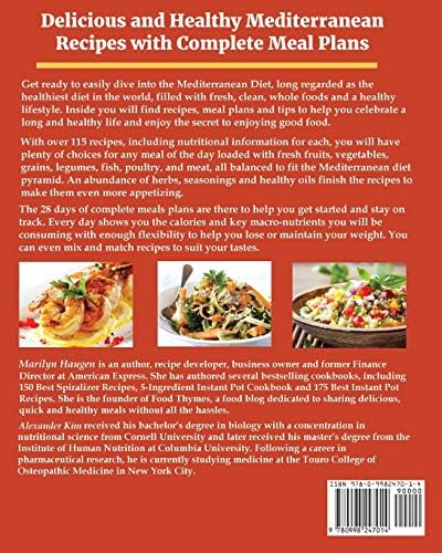 The Mediterranean Diet Cookbook for Healthy Living: 115 Fresh and Easy Recipes with 28 Days of Meal Plans by Marilyn Haugen