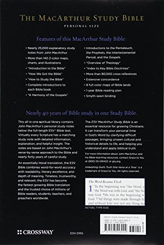 The MacArthur Study Bible: English Standard Version, Personal Size by John MacArthur
