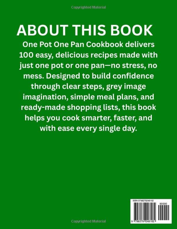 One Pot One Pan Cookbook: 100 Easy and Healthy Sheet Pan, Skillet, and Dutch Oven Recipes for Weeknight Meals | Quick Prep, No-Mess Cooking, and Delicious Results for Beginners by Dr. Cole Palmer