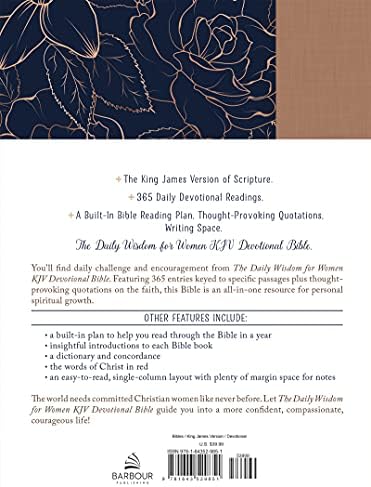 Daily Wisdom for Women KJV Devotional Bible by Compiled by Barbour Staff