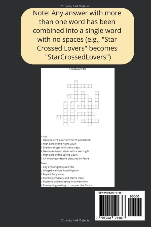 Romantacy Fiction Literature - Crossword Book: Flirty, Fae & Filled with Wordplay – A Romantasy Crossword Adventure! by SDS Publishing