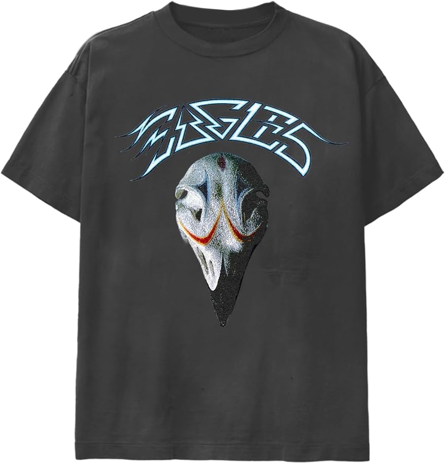Eagles Unisex Adult Official Merch California Greatest Hits Album Cover T-Shirt, Washed Black