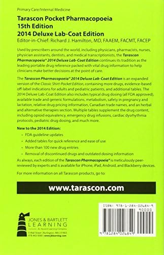 Tarascon Pocket Pharmacopoeia 2014: Lab-Coat Edition by M.D. Hamilton, Richard J.