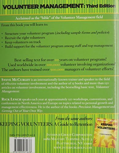 Volunteer Management by Steve McCurley