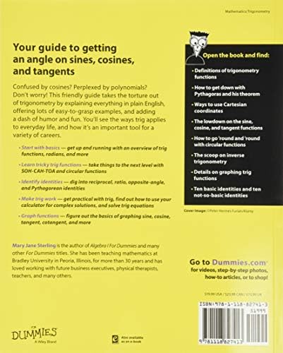 Trigonometry For Dummies, 2nd Edition (For Dummies Series) by Sterling