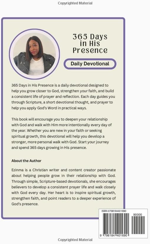 365 Days in His Presence Daily Devotional by Ezinma Otuka