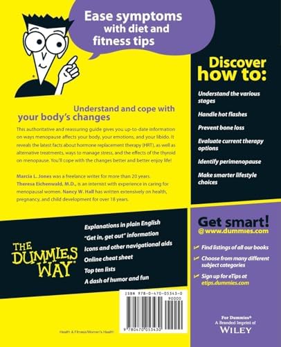 Menopause For Dummies (For Dummies Series) by Marcia L. Jones