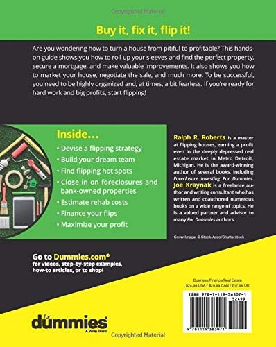 Flipping Houses For Dummies, 3rd Edition by Ralph R. Roberts