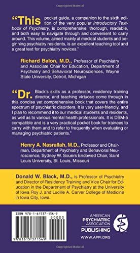 Pocket Guide to Psychiatric Practice by Donald W. Black
