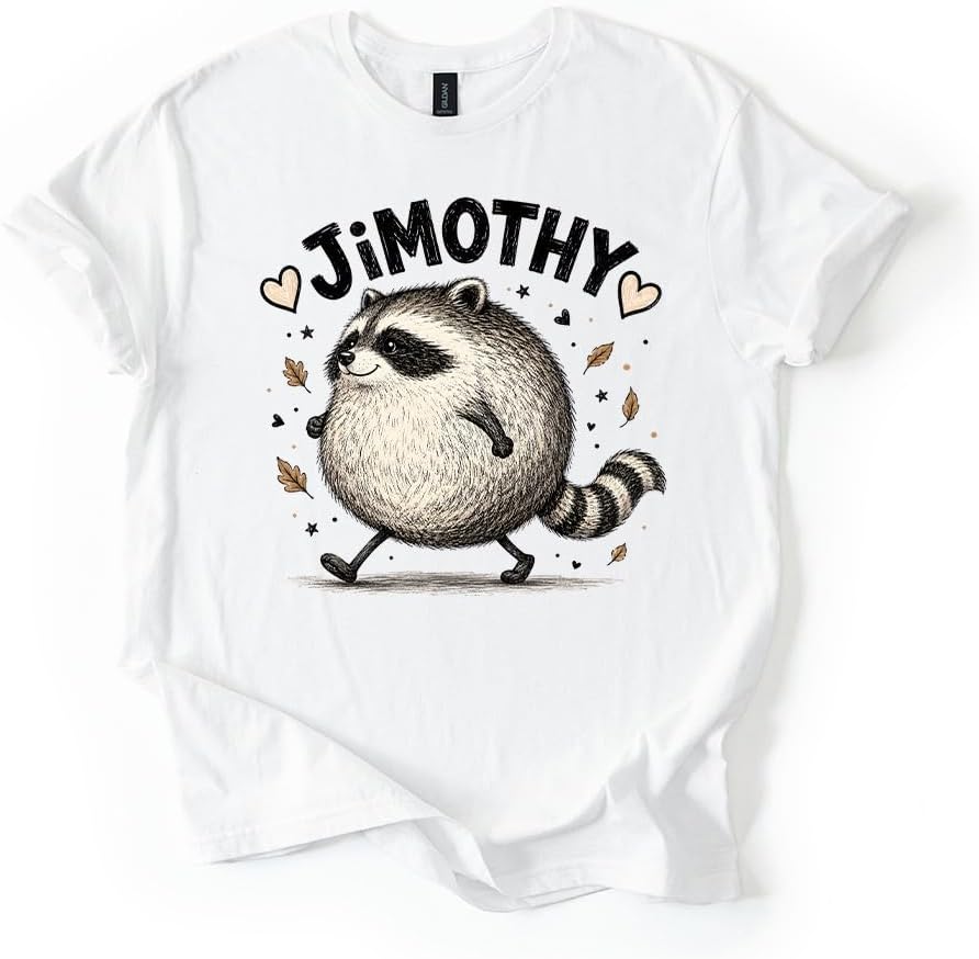 Jimothy Chubby Raccoon Cute Graphic Tee
